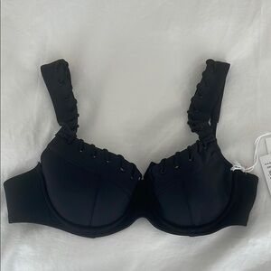 NWT Good American Whip Stitch Balconette Bikini Top